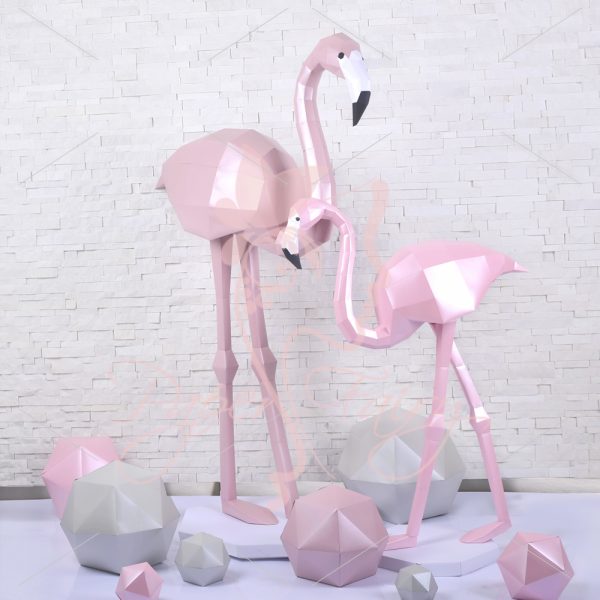 3d Paper Flamingo