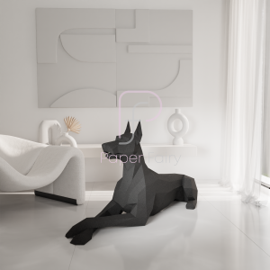 Doberman od papira