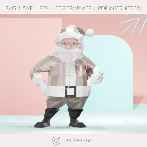 Santa papercraft template