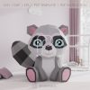 Raccoon papercraft template