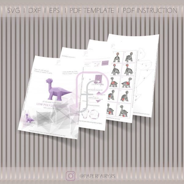 Baby Dinos Trio papercraft template