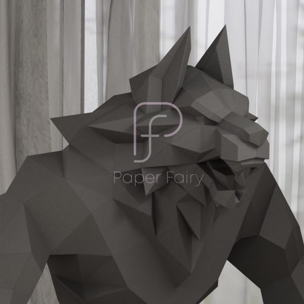 Werewolf Papercraft Template