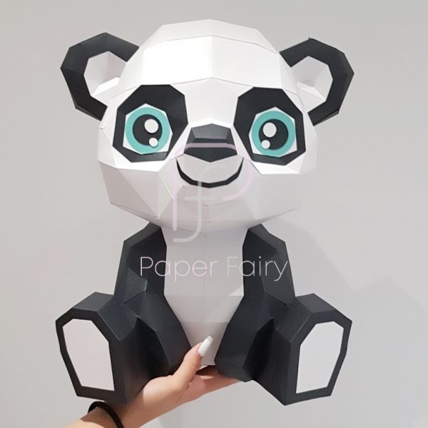 Panda papercraft template