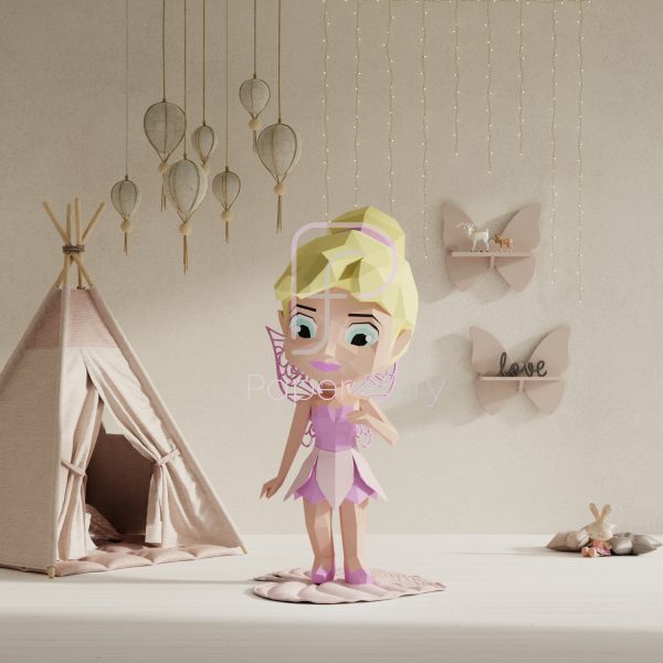 Tinker Bell papercraft template