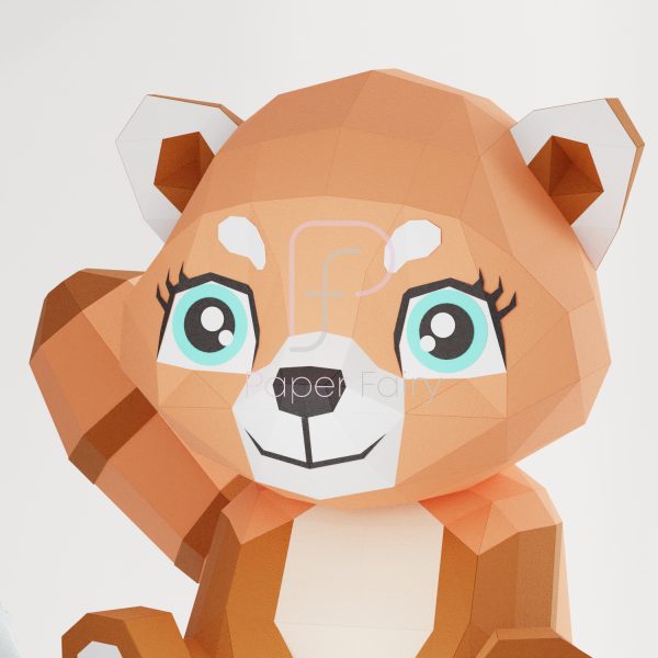 Red Panda papercraft template