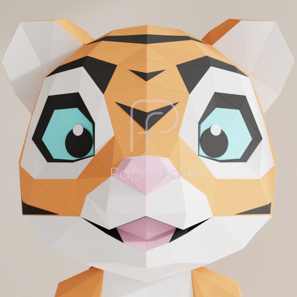 Tiger papercraft template