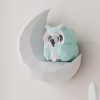 Owl and Moon papercraft template