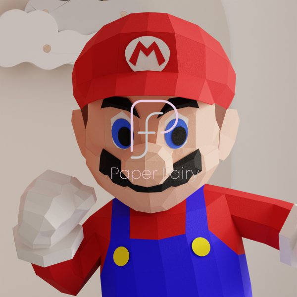 Super Mario papercraft template