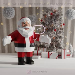 3D Santa Papercraft Template