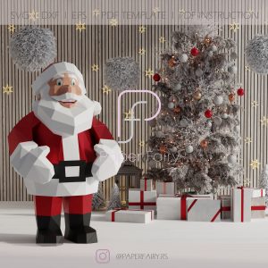 3D Santa Papercraft Template