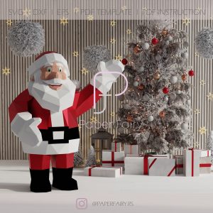 3D Santa Papercraft Template