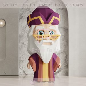 Dumbledore papercraft template